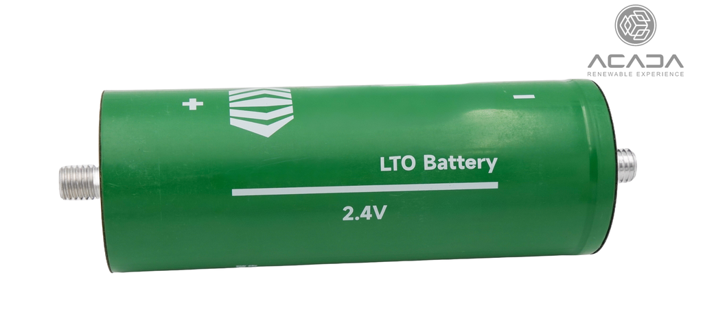 Battery Cell LTO 2,4V 40Ah 96Wh - Threaded connection M12