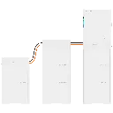 Inversor fotovoltaico HM20-80 com potência de saída de 20 kW e armazenamento de bateria de 80 kWh, 3 fases