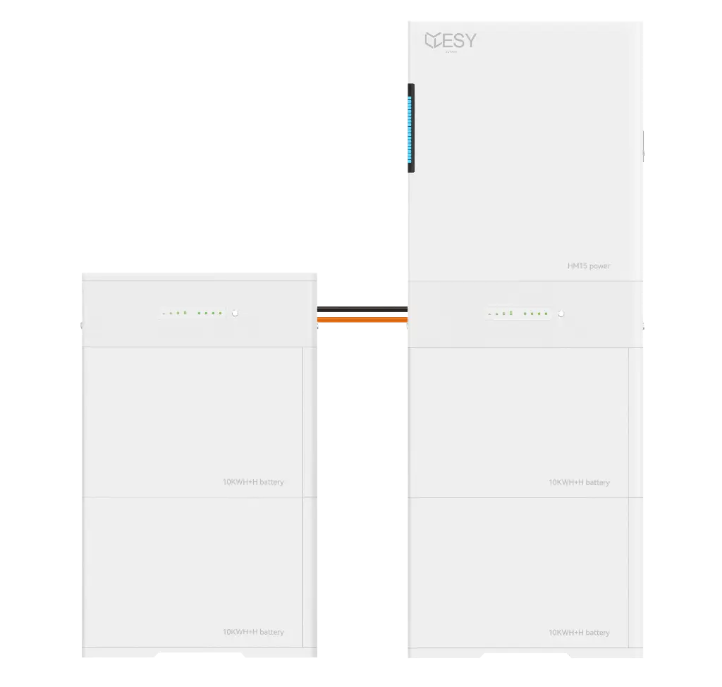 Inversor fotovoltaico HM15-40 com potência de saída de 15 kW e armazenamento de bateria de 40 kWh, 3 fases