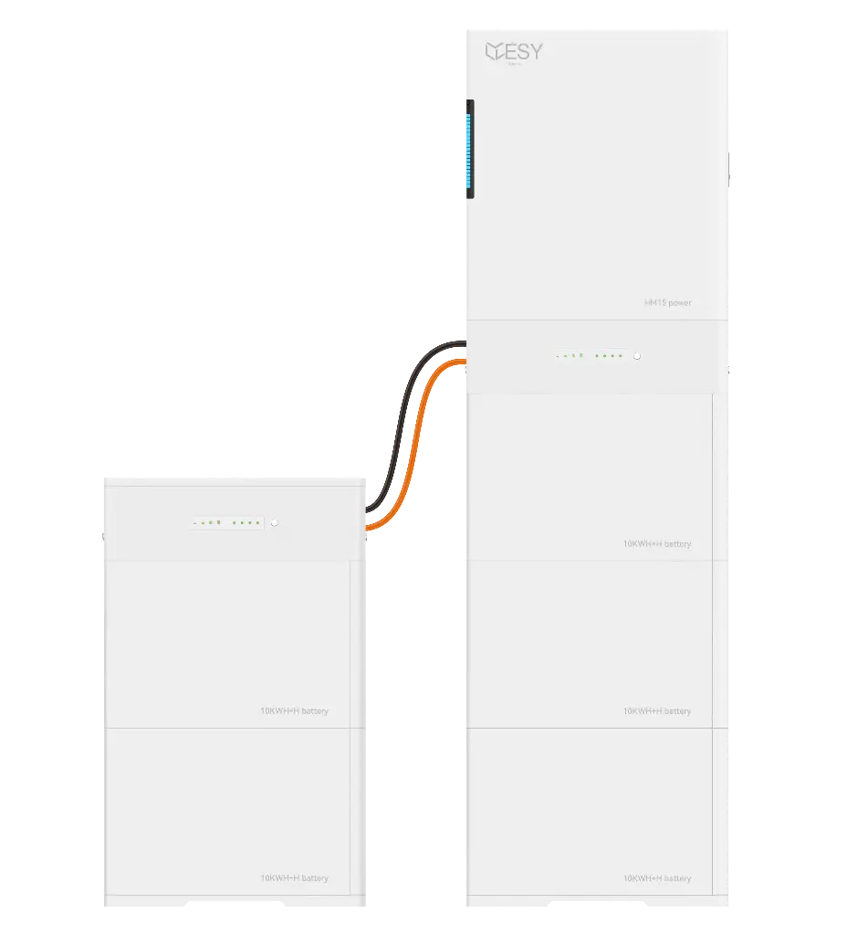 HM15-50 PV-omvormer met 15 kW uitgangsvermogen en 50 kWh batterijopslag, 3 fasen