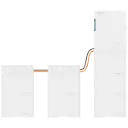 Inversor fotovoltaico HM10-70 10 kW de potência com bateria de 70 kWh, trifásico