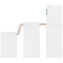 HM10-80 PV-inverter 10 kW udgangseffekt med 80 kWh batterilagring, 3-faset